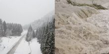 Massig Neuschnee in den Alpen, Überflutungsgefahr in Kroatien